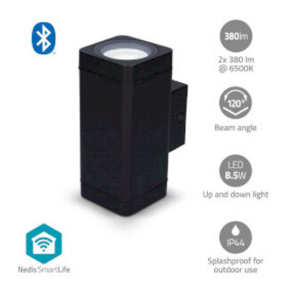 Nedis Smartlife Buitenlamp | 760 lm | Bluetooth® | 8.5 W | Warm tot Koel Wit | 2700 - 6500 K | ABS | Android™ / IOS