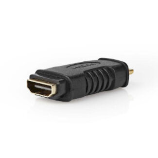 Nedis HDMI™-Adapter | HDMI™ Mini-Connector | HDMI™ Output | Verguld | Recht | ABS | Zwart | 1 Stuks | Blister