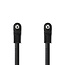Audio-Videokabel | 3,5 mm Male | 3,5 mm Male | Vernikkeld | 1.00 m | Rond | PVC | Zwart