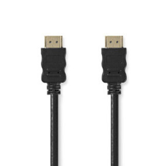 Nedis High Speed ​​HDMI™-Kabel met Ethernet | HDMI™ Connector | HDMI™ Connector | 4K@30Hz | ARC | 10.2 Gbps | 30.0 m | Rond | PVC | Zwart | Label