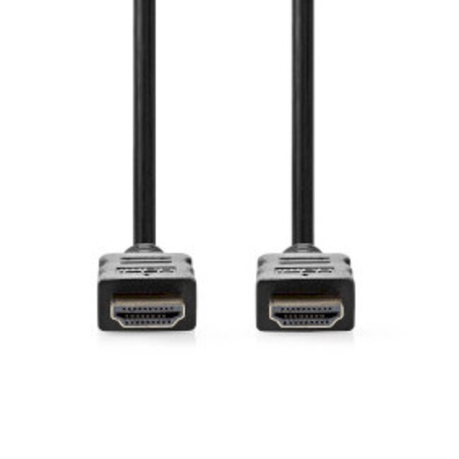 High Speed ​​HDMI™-Kabel met Ethernet | HDMI™ Connector | HDMI™ Connector | 4K@30Hz | ARC | 10.2 Gbps | 30.0 m | Rond | PVC | Zwart | Label
