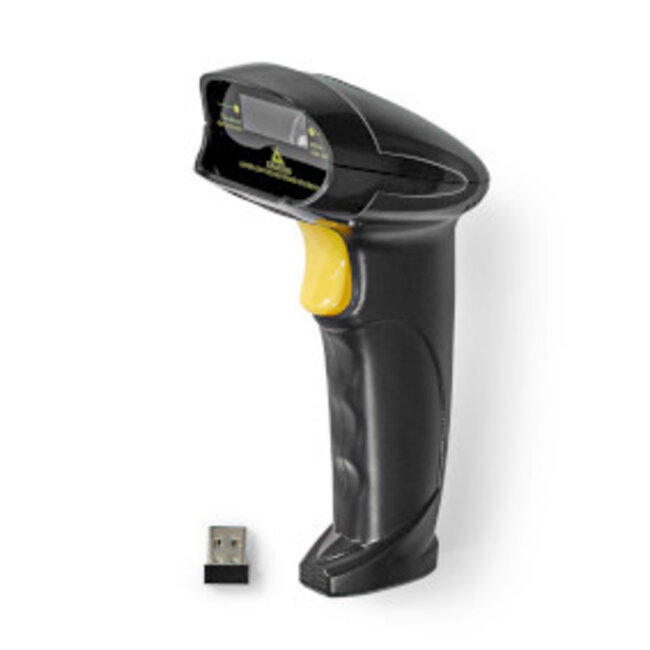 Barcodescanner | Laser | Draadloos | 1D Lineair | Batterij Gevoed / USB Gevoed | USB-dongle