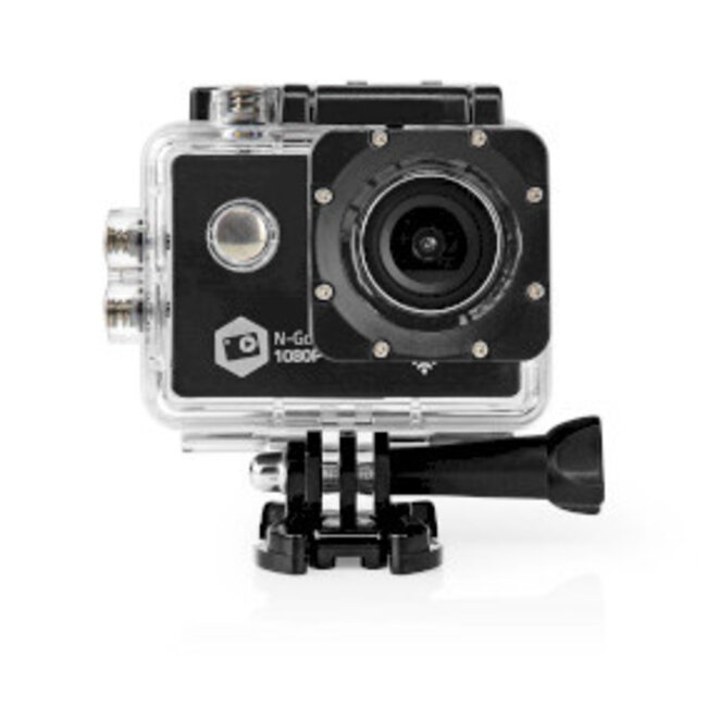 Action Cam | Enkel Scherm | 1080p@30fps | 12 MPixel | Waterbestendig tot: 30.0 m | 90 min | Wi-Fi | App beschikbaar voor: Android™ / IOS | Mounts inbegrepen | Zwart