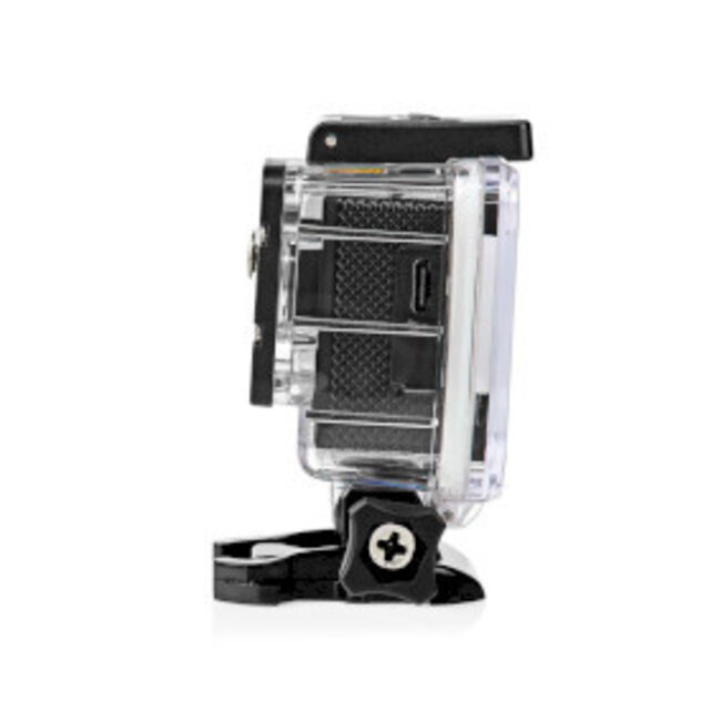 Action Cam | Enkel Scherm | 1080p@30fps | 12 MPixel | Waterbestendig tot: 30.0 m | 90 min | Wi-Fi | App beschikbaar voor: Android™ / IOS | Mounts inbegrepen | Zwart