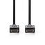 High Speed ​​HDMI™-Kabel met Ethernet | HDMI™ Connector | HDMI™ Connector | 4K@30Hz | 18 Gbps | 50.0 m | Rond | PVC | Zwart | Label