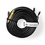 High Speed ​​HDMI™-Kabel met Ethernet | HDMI™ Connector | HDMI™ Connector | 4K@30Hz | 18 Gbps | 50.0 m | Rond | PVC | Zwart | Label