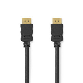 Nedis High Speed ​​HDMI™-Kabel met Ethernet | HDMI™ Connector | HDMI™ Connector | 4K@30Hz | ARC | 10.2 Gbps | 7.50 m | Rond | PVC | Zwart | Blister