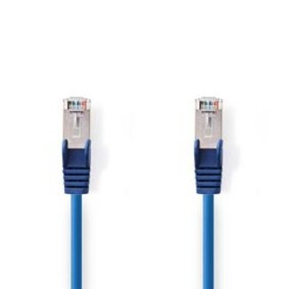 Nedis CAT5e Netwerkkabel | SF/UTP | RJ45 Male | RJ45 Male | 15.0 m | Rond | PVC | Blauw | Polybag