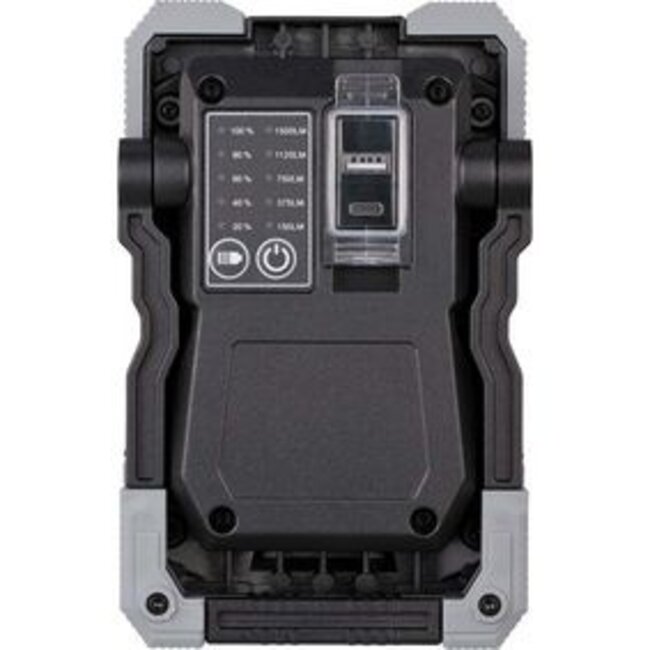 Accu-LED-werklamp RUFUS / LED-werklamp voor werkplaats (met powerbank-functie, incl. oplaadkabel, 1500lm, IP65)