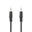 Stereo-Audiokabel | 3,5 mm Male | 3,5 mm Male | Vernikkeld | 10.0 m | Rond | Zwart | Blister