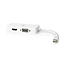 DisplayPort-Adapter | Mini-DisplayPort Male | DVI-D 24+1-Pins Female / HDMI™ Female / VGA Female 15p | 4K@60Hz | Vernikkeld | Schakelbaar | 0.20 m | Rond | ABS | ABS | Wit | Doos