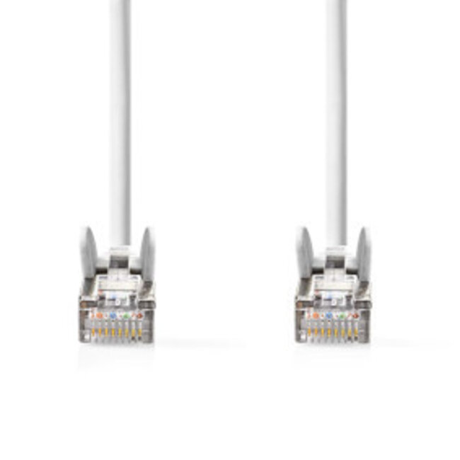 CAT5e Netwerkkabel | SF/UTP | RJ45 Male | RJ45 Male | 0.50 m | Rond | PVC | Wit | Polybag