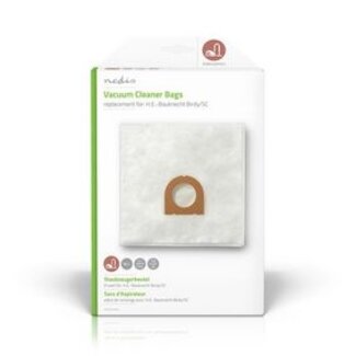 Nedis Stofzuigerzak | 4 Stuks | Synthetisch | Meest verkocht voor: H.E.-Bauknecht Birdy/SC | Wit