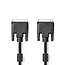 DVI-Kabel | DVI-D 24+1-Pins Male | DVI-D 24+1-Pins Male | 2560x1600 | Vernikkeld | 10.0 m | Recht | PVC | Zwart | Polybag