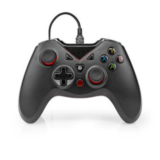 Nedis Gamepad | USB Type-A | USB Gevoed | PC | Aantal knoppen: 12 | Kabellengte: 1.60 m | Zwart