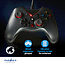 Gamepad | USB Type-A | USB Gevoed | PC | Aantal knoppen: 12 | Kabellengte: 1.60 m | Zwart