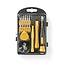 Phone/tablet repair set | 17-in-1 | PC / Smartphone / Tablet | Philips bits | Gleuf bits | Pentalobe bits | Tri-wing bits