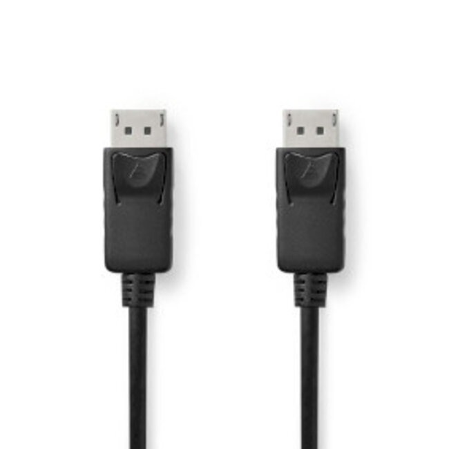 DisplayPort-Kabel | DisplayPort Male | DisplayPort Male | 4K@60Hz | Vernikkeld | 3.00 m | Rond | PVC | Zwart | Label