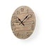 Wandklok | Diameter: 300 mm | Hout | Beige / Bruin