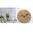 Wandklok | Diameter: 300 mm | Hout | Beige / Bruin