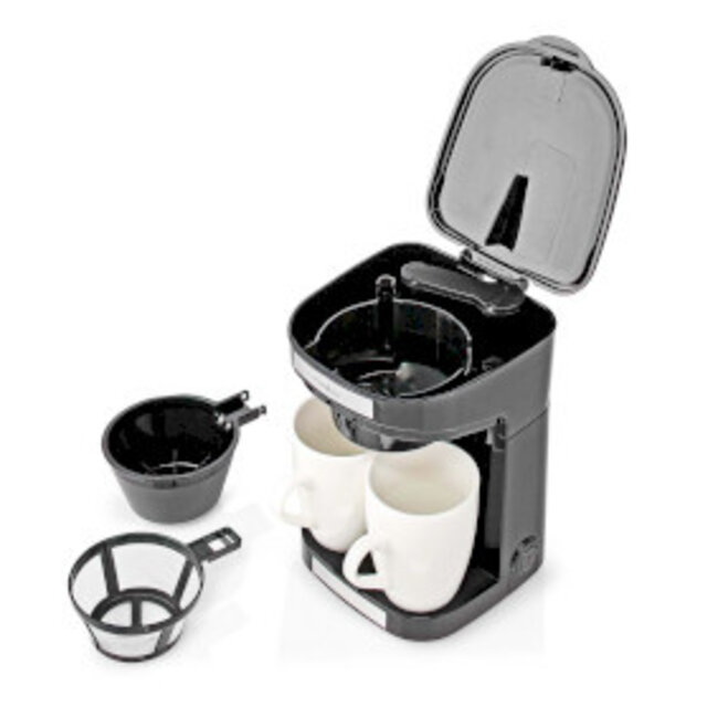 Koffiezetapparaat | Filter Koffie | 0.25 l | 2 Kopjes | Zwart