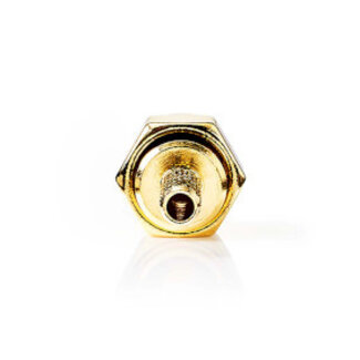 Nedis SMA-Connector | Recht | Male | Verguld | 50 Ohm | Krimp | Diameter kabelinvoer: 2.55 mm | Metaal | Goud | 2 Stuks | Doos