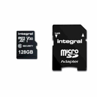 Integral 128 GB Security Camera microSD-kaart voor Dash Cams, Home Cams, CCTV, Body Cams & Drones