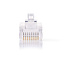 RJ45-Connector | Male | Solid UTP CAT5e | Recht | Verguld | 10 Stuks | PVC | Transparant | Doos