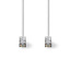 Cat 8.1 Netwerkkabel | S/FTP | RJ45 Male | RJ45 Male | 15.0 m | Rond | LSZH | Wit | Label