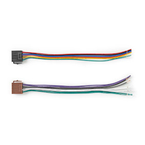 Nedis ISO-Kabel voor Autoradio - ISO-compatibiliteit: Standaard - 0.15 m - Rond - PVC - Doos