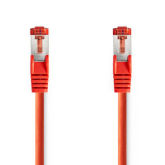 Nedis CAT6 Netwerkkabel | RJ45 Male | RJ45 Male | S/FTP | 2.00 m | Rond | LSZH | Rood | Label