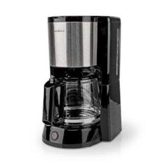 Nedis Koffiezetapparaat | Filter Koffie | 1.5 l | 12 Kopjes | Warmhoudfunctie | Zilver / Zwart