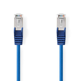 CAT5e Netwerkkabel - SF/UTP - RJ45 Male - RJ45 Male - 20.0 m - Rond - PVC - Blauw - Label