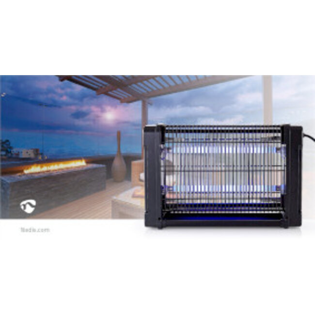 Elektrische Muggenlamp | 16 W | Type lamp: F8T5/BL | Effectief bereik: 50 m² | Zwart