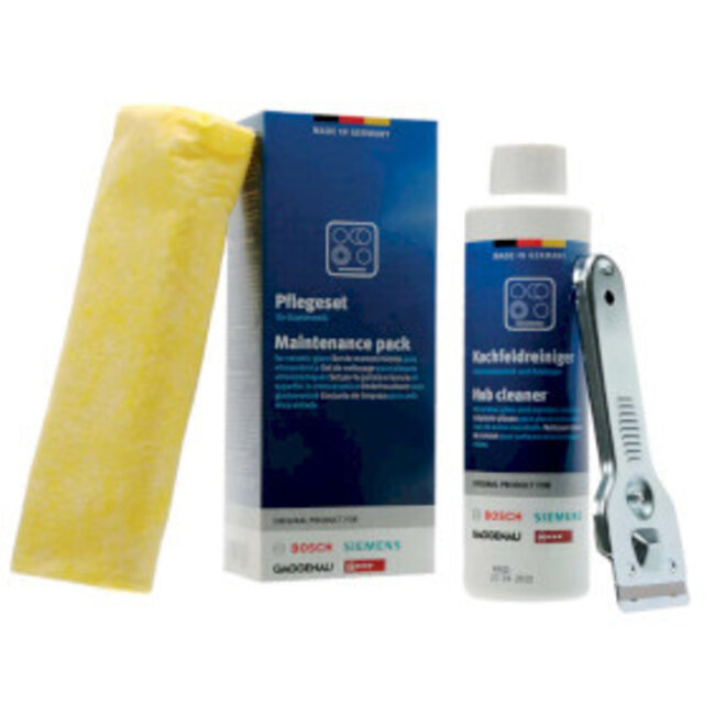 Onderhoudsset voor glaskeramische kookplaten