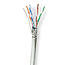 Netwerk Kabel Rol | CAT6 | Stranded | S/FTP | CCA | 305.0 m | Binnenshuis | Rond | PVC | Grijs | Trekdoos