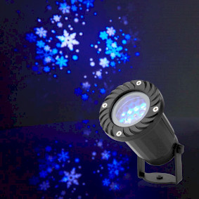 Nedis Decoratieve Verlichting | LED sneeuwvlok projector | Witte en blauwe ijskristallen | Binnen  &  Buiten