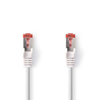 Nedis CAT6 Netwerkkabel | RJ45 Male | RJ45 Male | S/FTP | 0.25 m | Binnenshuis | Rond | LSZH | Wit | Doos
