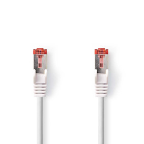 Nedis CCGB85221WT025 CAT6-kabel RJ45 (8P8C) M netwerkkabel Wit 0,25 m