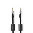 Stereo-Audiokabel | 3,5 mm Male | 3,5 mm Male | Verguld | 5.00 m | Rond | Antraciet | Clamshell