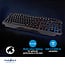 Bedraad Gaming Toetsenbord | USB Type-A | Membrane Toetsen | LED | AZERTY | Frans | USB Gevoed | Lengte stroomkabel: 1.30 m | Multimedia