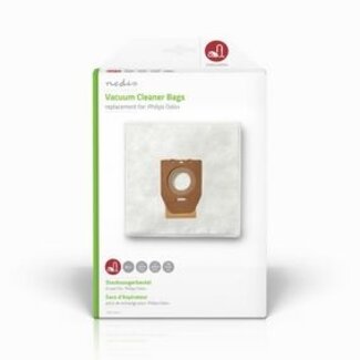 Nedis Stofzuigerzak | 4 Stuks | Synthetisch | Meest verkocht voor: Philips | Wit