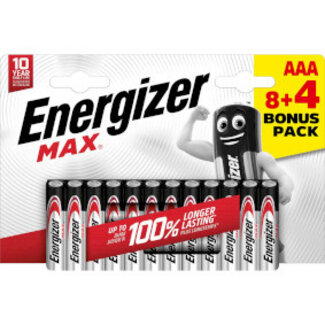 Energizer Alkaline-Batterij AAA | 1.5 V DC | 12-Blister