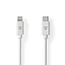 Lightning Kabel | USB 2.0 | Apple Lightning 8-Pins | USB-C™ Male | 480 Mbps | Vernikkeld | 2.00 m | Rond | PVC | Wit | Label