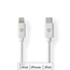 Lightning Kabel | USB 2.0 | Apple Lightning 8-Pins | USB-C™ Male | 480 Mbps | Vernikkeld | 2.00 m | Rond | PVC | Wit | Label