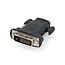 HDMI™-Adapter | DVI-D 24+1-Pins Male | HDMI™ Output | Vernikkeld | Recht | ABS | Zwart | 1 Stuks | Doos