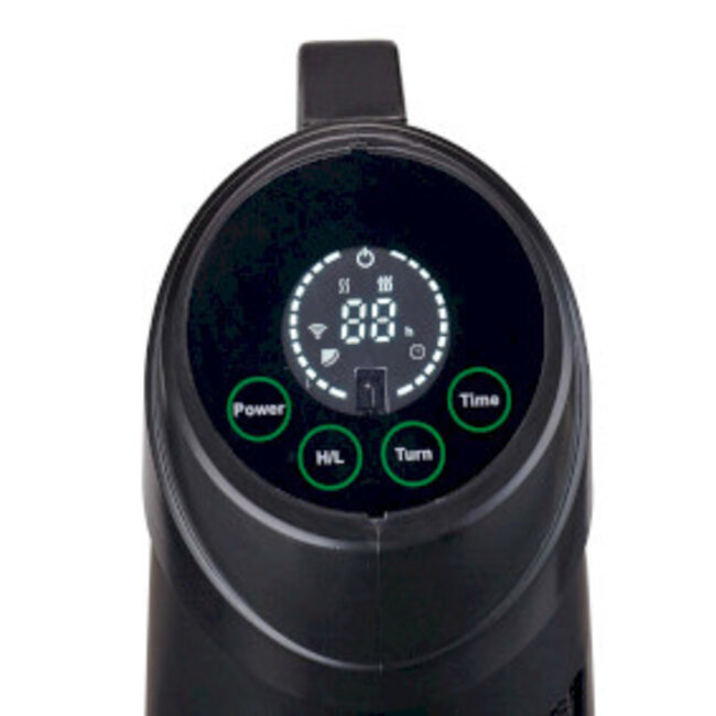 SmartLife Patio Verwarmer | Wi-Fi | 1200 W | 2 Warmte Standen | Zwenkfunctie | Omvalpreventie | IP24 | Zwart