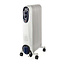Mobiele Olieradiator | 800 / 1200 / 2000 W | 9 Vinnen | Instelbare thermostaat | 3 Warmte Standen | Omvalpreventie | Wit