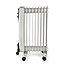 Mobiele Olieradiator | 800 / 1200 / 2000 W | 9 Vinnen | Instelbare thermostaat | 3 Warmte Standen | Omvalpreventie | Wit
