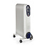 Mobiele Olieradiator | 800 / 1200 / 2000 W | 9 Vinnen | Instelbare thermostaat | 3 Warmte Standen | Omvalpreventie | Wit